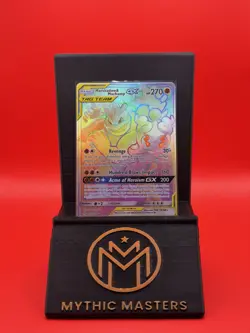 Pokemon Marshadow & Machamp GX 221/214 Secret Rare Holo Full Art TAG TEAM LP/MP - Image 1