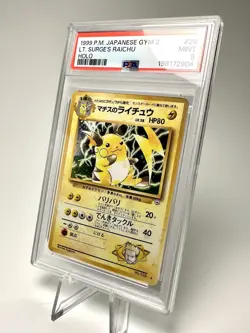 Vintage Pokemon Gym 2 Lt. Surge's Raichu Holo Rare #26 Japanese PSA 9 - Image 2