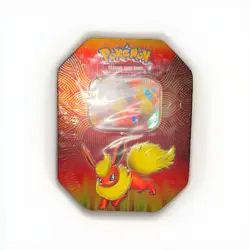 New Sealed Pokemon TCG: Flareon GX Tin With 4 Booster Packs - Image 1