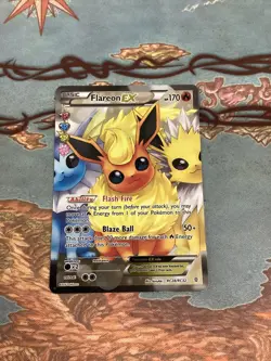 Pokemon Generations Flareon EX Radiant Collection Full Art Holo RC 28/RC32 - Image 2