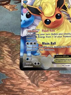 Pokemon Generations Flareon EX Radiant Collection Full Art Holo RC 28/RC32 - Image 3