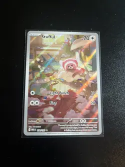 Stufful Illustration Rare MEG01: Mega Evolutions Pokemon Near Mint Condition - Image 1