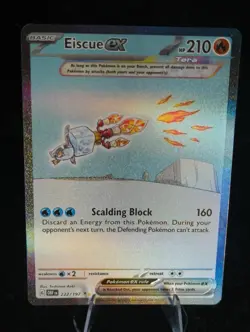 Eiscue ex 222/197 - Obsidian Flames Pokemon TCG - NM - Image 1