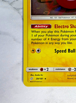 Pokemon Team Up Electrode Holo 39/181 (LP) - Image 4