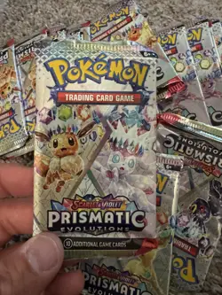 Prismatic Evolutions Booster Pack X 1 factory Sealed Pokemon Rand Art ships fast - Image 2