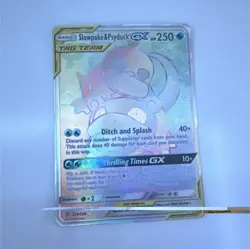 Slowpoke & Psyduck GX 239/236 Secret Rare TAG TEAM Holo SM-Unified Minds 250 HP - Image 1
