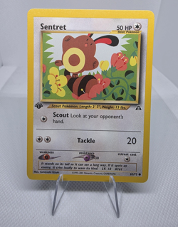 Pokemon TCG Neo Discovery Sentret 63/75 1st Edition Common Regular EN LP - Image 1