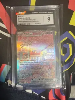 CGC 9 Mew ex 053 Black Star Promo Full Art Holo English 2023 - Image 1