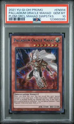YUGIOH PSA 10 Palladium Oracle Mahad SBPR-EN004 Secret Rare *0085 - Image 1