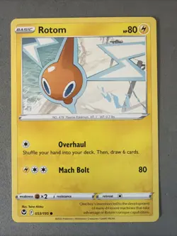 Pokemon TCG * 53/195 Rotom Common * Silver Tempest SWSH * NM - Image 1