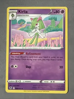 Pokemon TCG * 68/195 Kirlia Uncommon * Silver Tempest SWSH * NM - Image 1