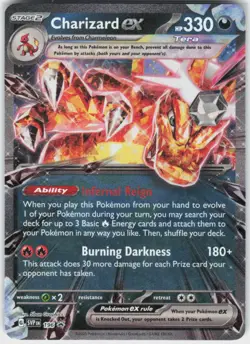 Charizard ex -196 196 Holo Promo Scarlet & Violet Promo Pokemon Holo NM - Image 2