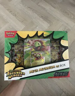 Pokemon TCG Mega Evolution Ascended Heroes Mega Meganium EX Box Factory Sealed - Image 1