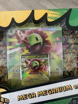 Pokemon TCG Mega Evolution Ascended Heroes Mega Meganium EX Box Factory Sealed - Image 2