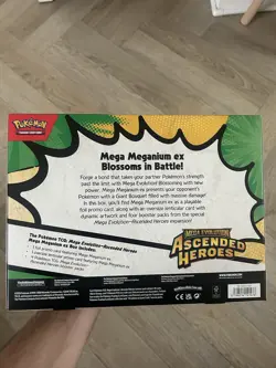 Pokemon TCG Mega Evolution Ascended Heroes Mega Meganium EX Box Factory Sealed - Image 3