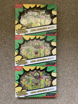Pokemon TCG: Mega Evolution Ascended Heroes - Mega Meganium ex Box X3 Sealed. - Image 1