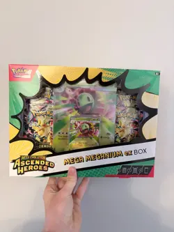 Pokemon TCG Mega Evolution Ascended Heroes Mega Meganium Ex Box - New & Sealed - Image 1