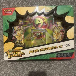 Pokemon TCG Mega Evolution Ascended Heroes Mega Meganium ex Box - New & Sealed - Image 1