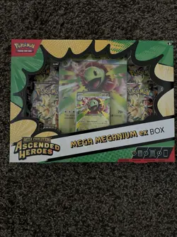 Pokemon TCG Mega Evolution Ascended Heroes Mega Meganium EX Box Factory Sealed - Image 1