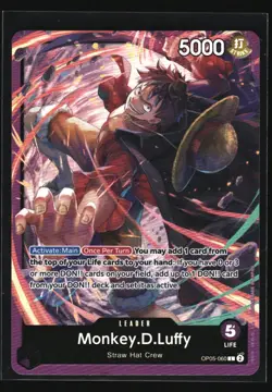 Monkey.D.Luffy Starter Deck 18: PURPLE Monkey.D.Luffy #OP05-060 tcg One_piece - Image 1