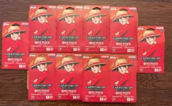 Lot Of 10 One Piece TCG: Carrying On His Will Sleeved Booster Pack OP-13 English - Image 1