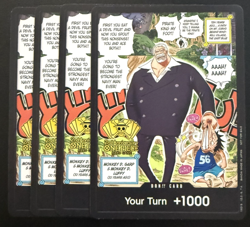 4x One Piece Monkey D Garp Luffy Manga 2nd Anniversary Tournament Promo DON!! - Image 1