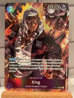 One Piece TCG Romance Dawn English King (Alt Art) OP01-096 SR Card - Image 1