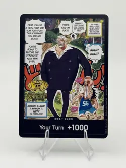 Monkey D Garp Luffy Manga 2nd Anniversary Tournament Promo DON!! One Piece Card - Image 1
