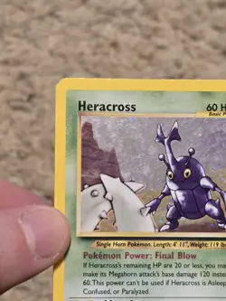 Heracross 6/111 Neo Genesis Holo Rare 2000 Unlimited 60 MP/HP Pokemon TCG Card - Image 4