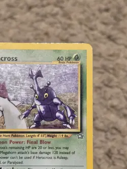 Heracross 6/111 Neo Genesis Holo Rare 2000 Unlimited 60 MP/HP Pokemon TCG Card - Image 5