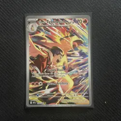 Ethan's Typhlosion Holo Illustration Rare Card 190/182 Sv10 - Image 2