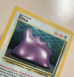 😐 Pokemon Ditto 3/62 Fossil Holo Card! - Image 2