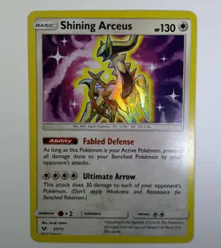 Shining Arceus - 57/73 - Ultra Rare - Shining Legends - Pokemon Card - NM/M - Image 1