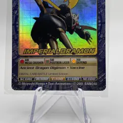 Digimon World 3 (2002) SEALED Imperialdramon DW03 Promo TCG Digi battle Card NM - Image 3