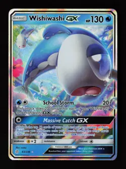 Wishiwashi GX 63/236 Ultra Rare SM - Cosmic Eclipse Pokemon Card - Image 1