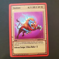 Manticore 104/150 Epic Ward Trading Card Game TCG 2nd Edition Gen 1 NM - Image 1