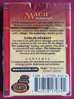 Magic The Gathering STARTER 1999 GOBLIN ASSAULT New Sealed Theme Deck MTG - Image 2