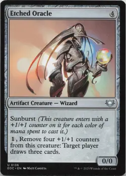 Etched Oracle U Commander: Edge of Eternities 136 NM MTG - Image 1