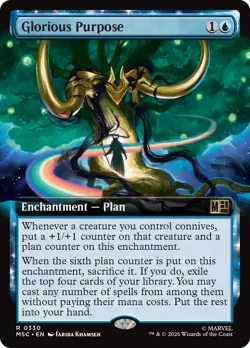 Glorious Purpose (Extended Art) [Marvel Super Heroes Commander] Near Mint - Image 1