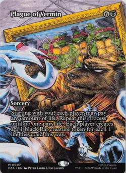 Plague of Vermin Borderless M Teenage Mutant Ninja Turtles Source Material 7 NM - Image 1
