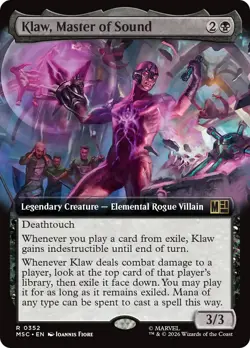 Klaw, Master of Sound (Extended Art) [Marvel Super Heroes Commander] Near Mint - Image 1
