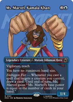 Ms. Marvel, Kamala Khan (Borderless) [Marvel Super Heroes] Near Mint - Image 1