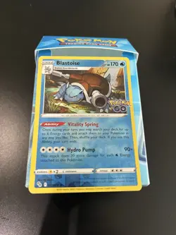 Blastoise Reverse Holo Rare - Pokemon TCG (Pokemon GO 017) NM - Image 1