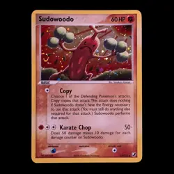 Sudowoodo 15/115 Holo Rare Unseen Forces Pokemon LP/MP SWIRL - Image 1