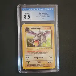 Wizards of the Coast 1999 Pokemon TCG Aerodactyl Holo Rare 1/62 Fossil CGC 8.5 - Image 1