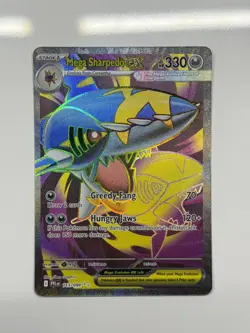 Pokemon TCG Mega Sharpedo EX 113/094 Ultra Rare Full Art Holo Evolutions - Image 1