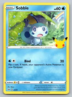 Sobble 024/025 Promo McDonald's 25th Anniversary Promos Pokemon Heavily Played - Image 1