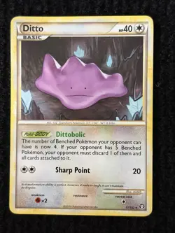Ditto Rare Triumphant 17/102 MP Pokemon TCG Vintage - Image 1