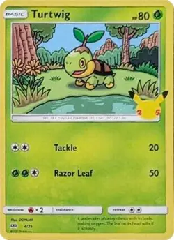 TURTWIG PROMO MCDONALD'S 25TH ANNIVERSARY PROMOS POKEMON HOLO NEAR MINT - Image 4