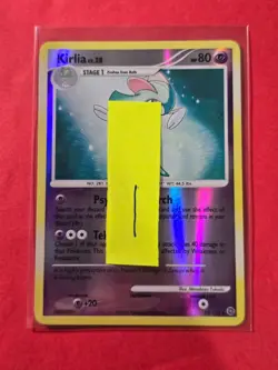2007 Pokemon Diamond and Pearl Secret Wonders Reverse Foil #53 Kirlia, UC, cd1 - Image 3